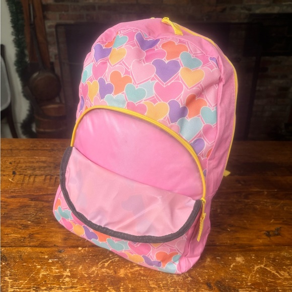 Colorful Heart Pattern Kids Backpack - Picture 2 of 6